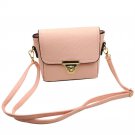 Pink lovely sweet pebble leather handbag