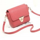 Red lovely sweet pebble leather handbag