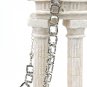 Silver square crystal necklace
