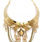 Gold elegant traditional exaggeration necklace