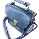 Dark blue small cute lady handbag