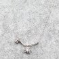 Silver fashion shiny pendant necklace