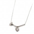 Silver fashion shiny pendant necklace