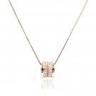 Rose gold fashion shiny crystal clavicle necklace
