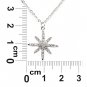 Sterling silver wild star rice crystal necklace