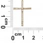 Rose gold fashion cross pendant necklace