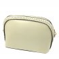Beige ancient bow small purse