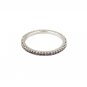 Silver simple crystal ring