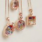 Wishing bottle fashion crystal perfume bottle pendant necklace