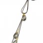 Fashion pendant gray water drop crystal necklace