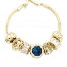 Blue fashion shiny crystal bracelet