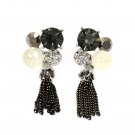 Motley lovely color gems crystal earrings
