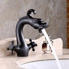 Rozinsanitary Dragon Shape Oil Rubbed Bronze Bathroom Centerest Sink Faucet D...