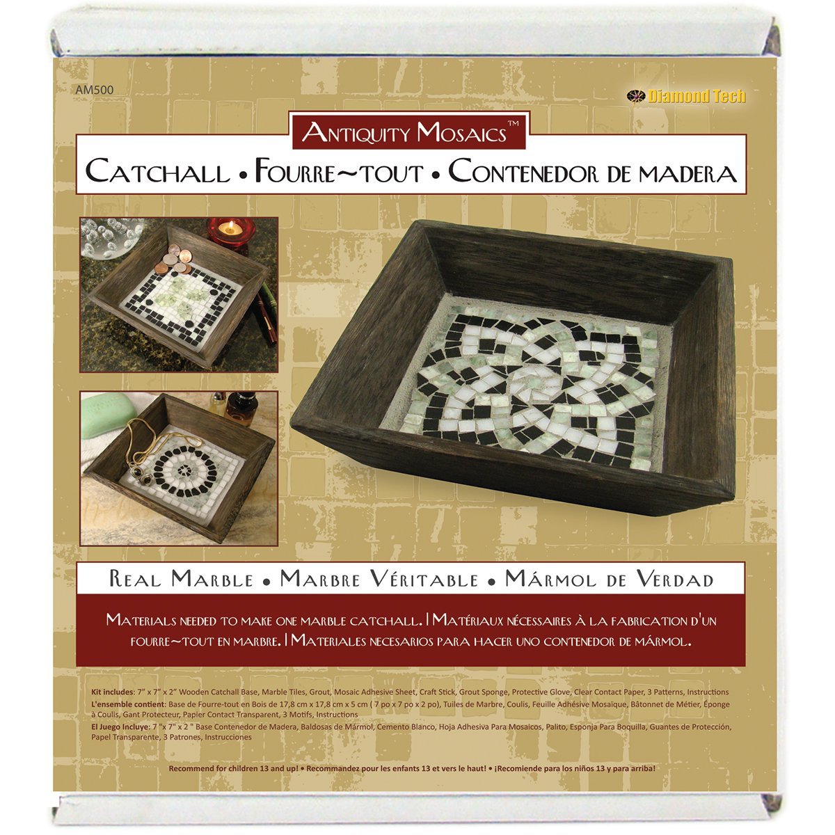 Diamond Tech Crafts Antiquity Mosaics Catchall Kit Diamond Tech Crafts