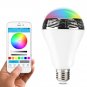 1byone Wireless Bluetooth 4.0 Speaker Dimmable Multicolored LED Light Bulb