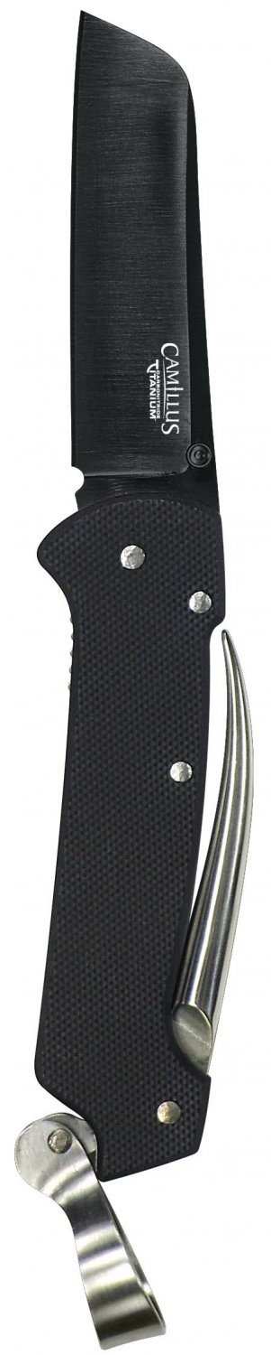 Camillus Carbonitride Titanium Folding Knife with G10 Handle and Marlin Spike...