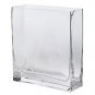 Hosley's Set of 2 Rectangular Glass Vases - 7.87" High - Ideal for Floral Arr...