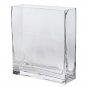 Hosley's Set of 2 Rectangular Glass Vases - 7.87" High - Ideal for Floral Arr...