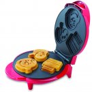Smart Planet WM6S Peanuts Snoopy and Charlie Brown Waffle Maker Red