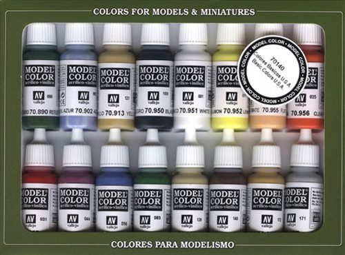 Vallejo Basic USA Colors Paint Set 17ml