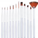 Dainayw Detail Paint Brush Set - 12 Miniature Art Brushes for Fine Detailing ...