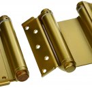 Ultra Hardware 6" Heavy Duty Brass Double Action Spring Hinges for Door