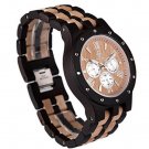 Topwell Multi-Eyed Hypoallergenic Wood Watches Date Time Week Wood Wooden Wri...