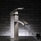 rozin Vessel Bathroom Lavatory Vanity Sink Faucet Brushed Nickel Rozin