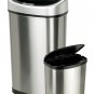 Nine Stars Touchless Automatic Motion Sensor Trash Can Set of 2