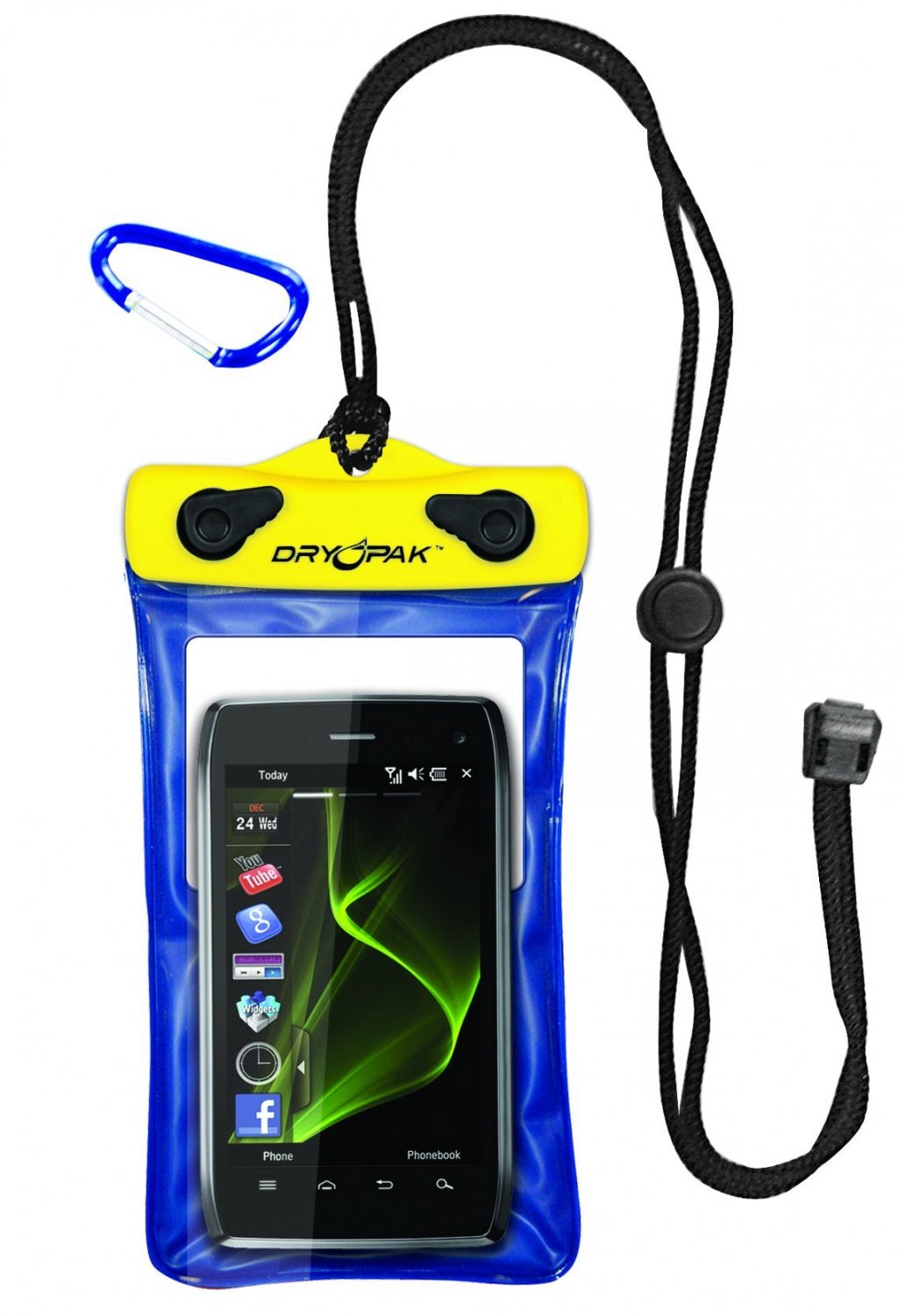 Kwik Tek DP-46 Case for Cellphones GPS and Mp3 - Yellow / Blue Kwik Tek