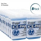 Cryopak Hard Shell Reusable Ice Pack 3x5" (Pack of 8) Cryopak