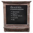 MyGift Wall Mounted Country Brown Rustic Wood Framed Memo Black Chalkboard w/...
