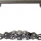 Custom Accessories 92812 Skull in Flames License Plate Frame