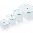 Zevro KCH-06092 Vac 'n Save Ruby Rectangular-Shaped Vacuum-Sealing Food-Stora...