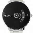 Black Paidu Quartz Wrist Watch - Turntable Dial Style - Men's Watch
