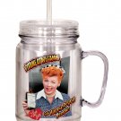 Spoontiques "I Love Lucy" Mason Jar Multicolor Spoontiques