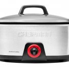 Chefman Slow Cooker with Die-Cast Insert Stainless Steel RJ Brands