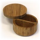 Simply Bamboo 2 Compartment Salt & Spice Box w/ Removable Rotating Magnetic Top
