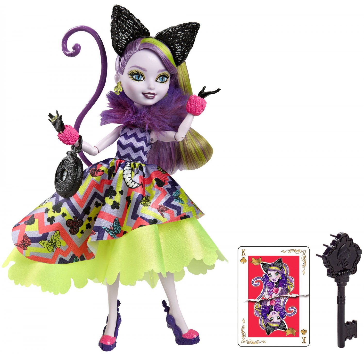 Ever After High Way Too Wonderland Kitty Chesire Doll