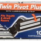 50 Personna TWIN PIVOT Plus Cartridges with Lubricating Strip for Gillette At...