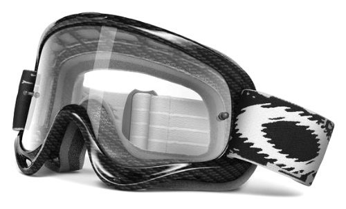 Oakley XS O-Frame Graphic Frame MX Goggles (True Carbon Fiber Frame/Clear Len...