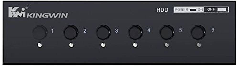 Kingwin HDD Power Switch Module 6 Switches for 5.25-Inch Bay (HDD-PS6) Kingwin