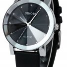 Findtime Sinobi Men Black Leather Strap Quartz Wrist Watches Findtime