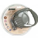 Avenue Design Retractable Tape Leash for Dogs Gray X-Small 10 Feet Avenue