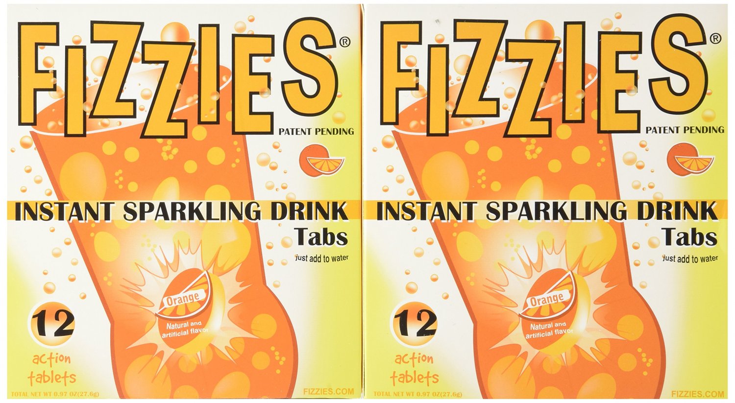 Fizzies Candy Drink Tablets Orange (Pack of 6) Fizzies