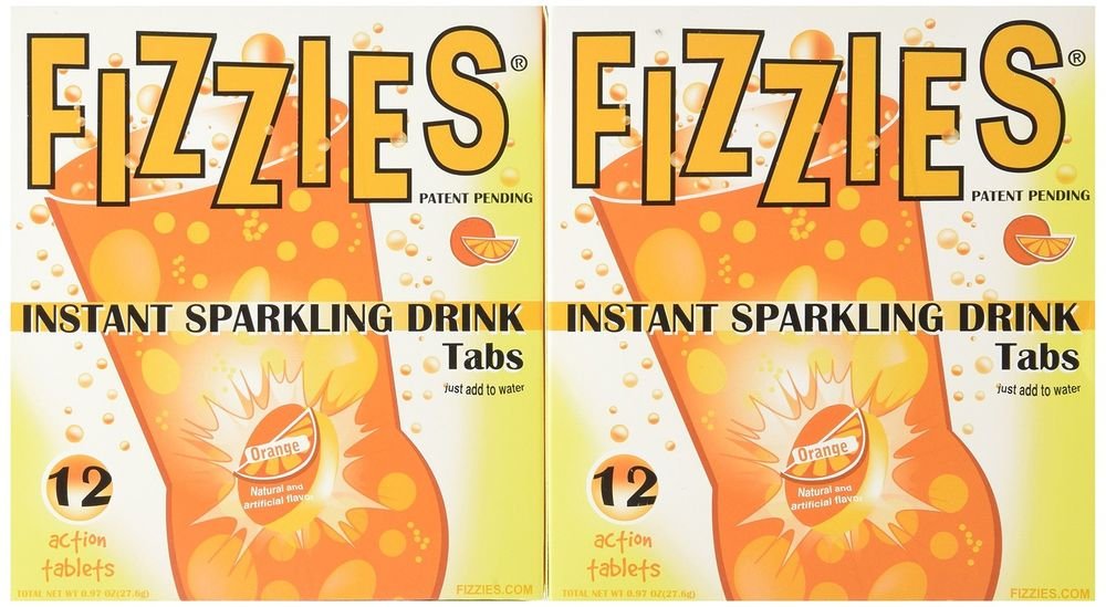 Fizzies Candy Drink Tablets Orange (Pack of 6) Fizzies