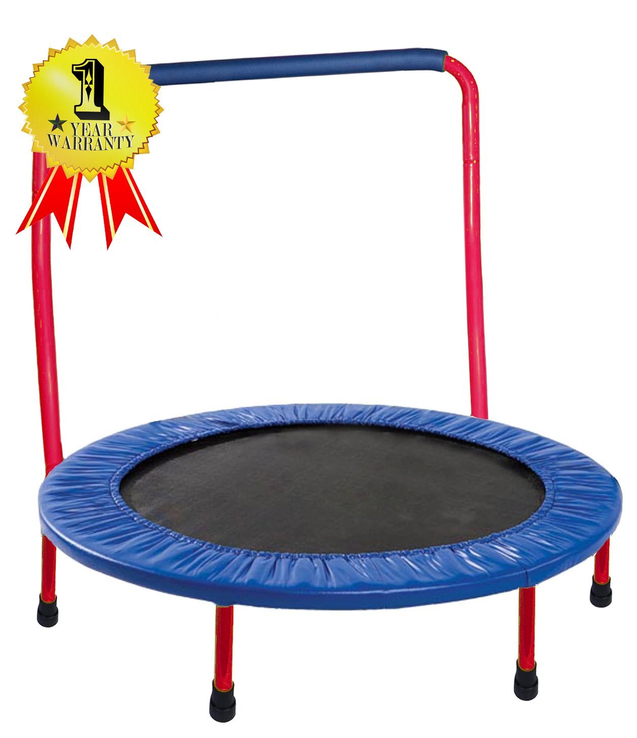 Portable & Foldable Trampoline - 36" dia. Durable Construction Safe for Kids ...