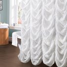 Lush Decor Madelynn Shower Curtain 72 by 72-Inch White Lush Decor