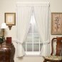 Today's Curtain Versailles Macrame Crushed Window Voile Panel 84-Inch Ecru