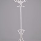 White Finish Bentwood Hat Coat Rack with Umbrella Stand eHomeProducts